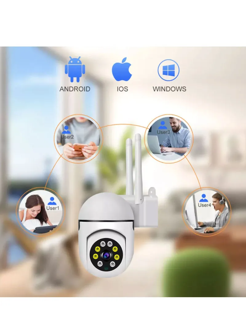 3MP 2.5" Full HD Wifi PTZ Wireless Smart Security Camera With Alarm System & Two-Way Audio V380 — photo 2