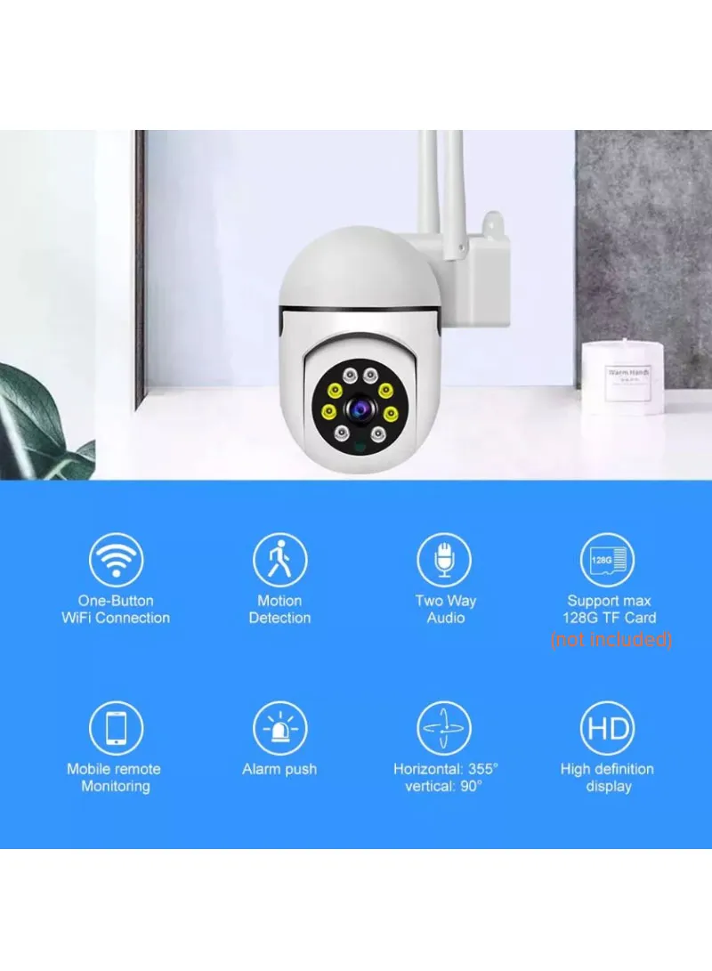 3MP 2.5" Full HD Wifi PTZ Wireless Smart Security Camera With Alarm System & Two-Way Audio V380 β photo 3