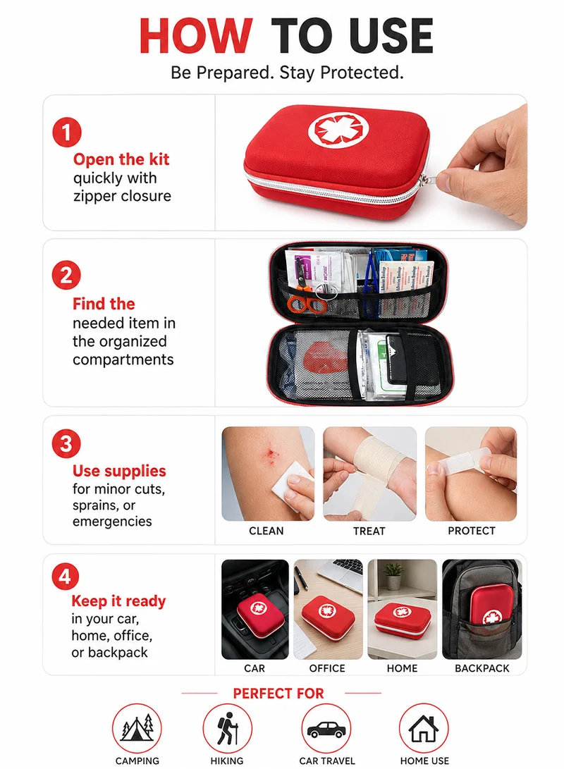 Portable First Aid Kit For Home Car Outdoor Camping/Climbing β photo 8