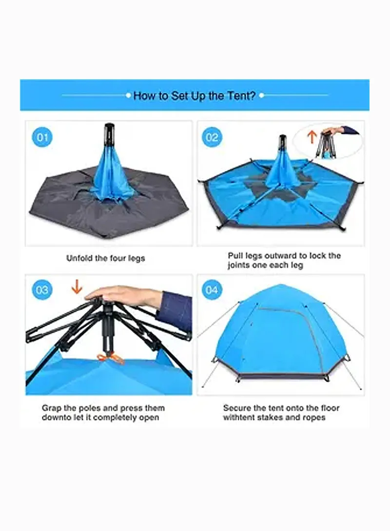 10-14 Person Outdoor Automatic System Hydraulic Tent Waterproof For Camping, Hiking & Picnic β photo 8