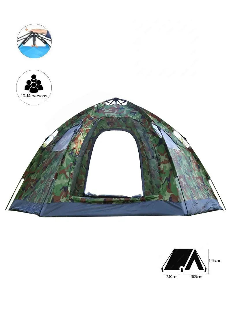 10-14 Person Outdoor Automatic System Hydraulic Tent Waterproof For Camping, Hiking & Picnic