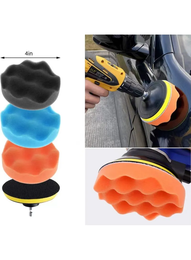 32Pcs / Set Car Cleaning Kit Car Interior Washing Tool Set Drill Brush Attachment Gifts For Cle β photo 2