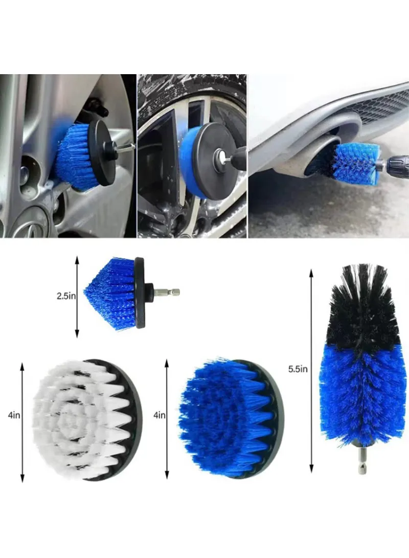32Pcs / Set Car Cleaning Kit Car Interior Washing Tool Set Drill Brush Attachment Gifts For Cle — photo 4