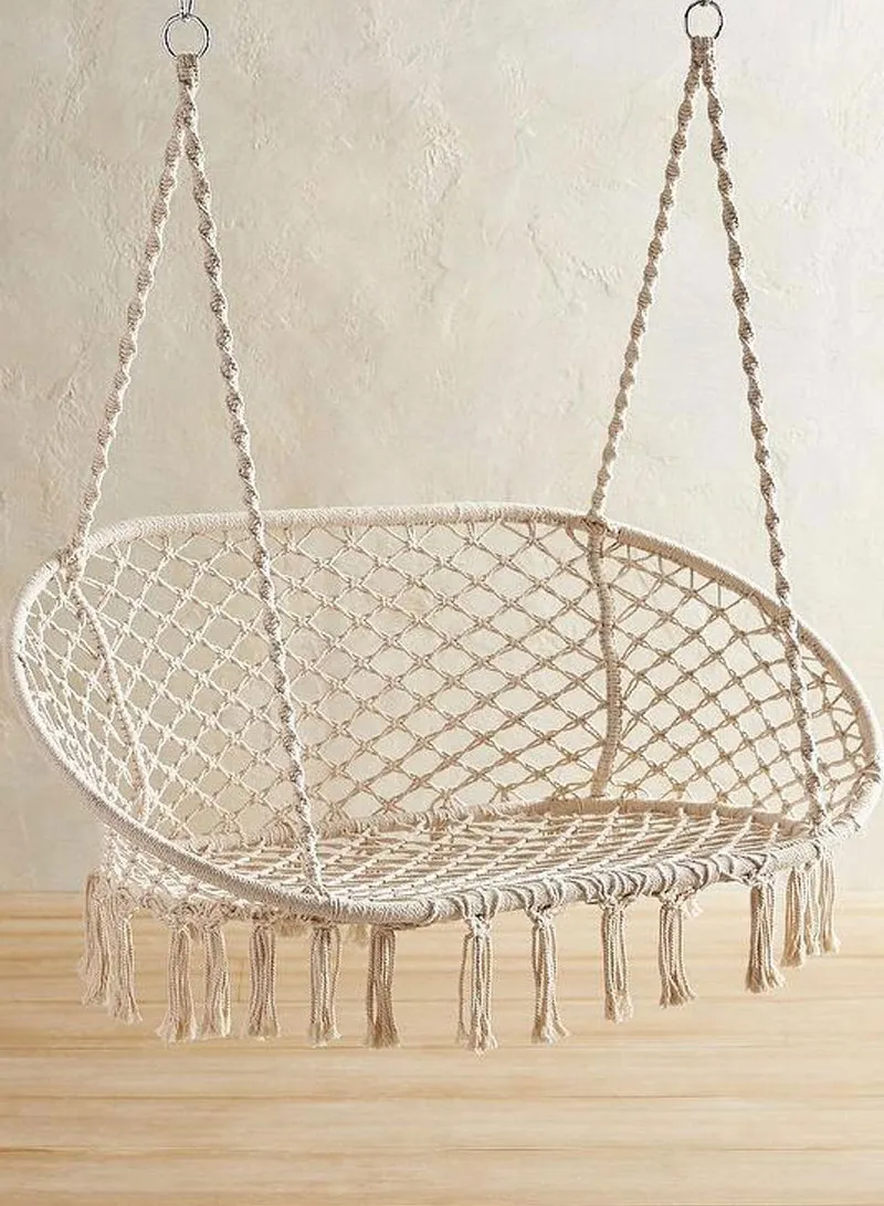 Double Cotton Rope Swing Chair Hammock β photo 4