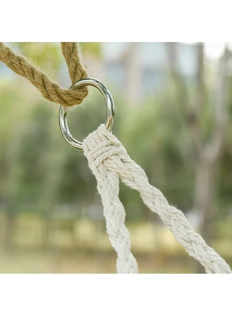 Double Cotton Rope Swing Chair Hammock — photo 8