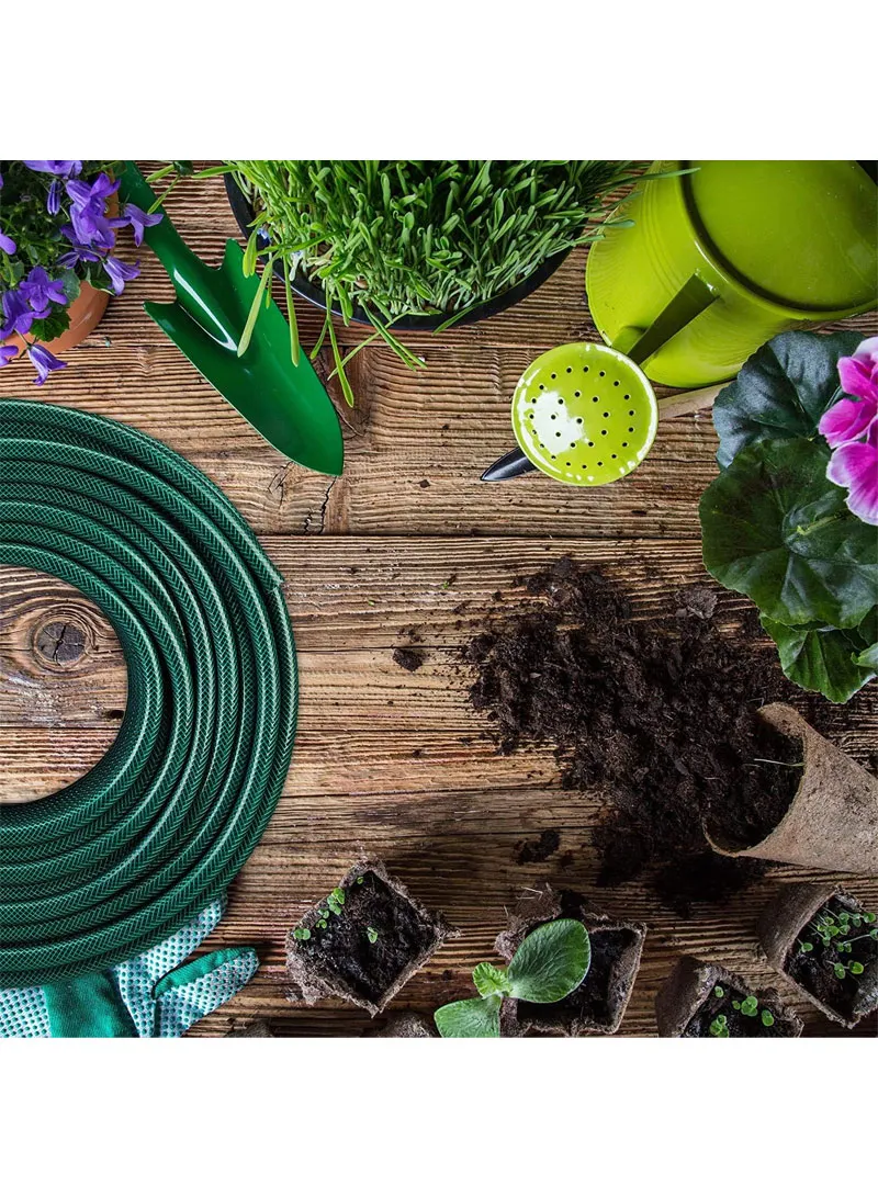 20m 1/2" PVC Spray Nozzle Expandable Garden Hose Pipe β photo 6