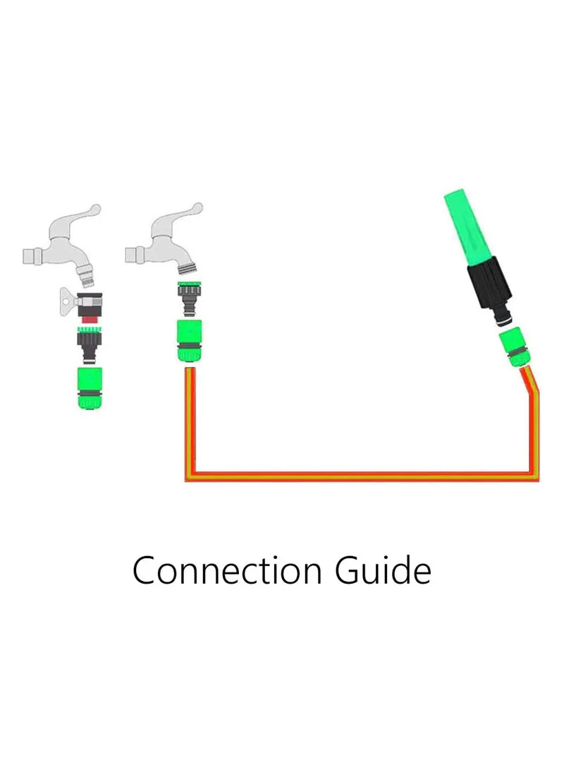 20m 1/2" PVC Spray Nozzle Expandable Garden Hose Pipe — photo 7