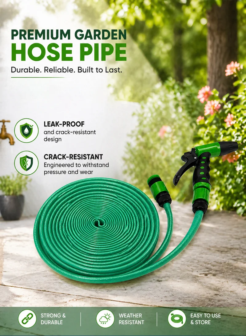 30m TPE High-Pressure Water Hose SET For Car & Garden Washing — photo 5