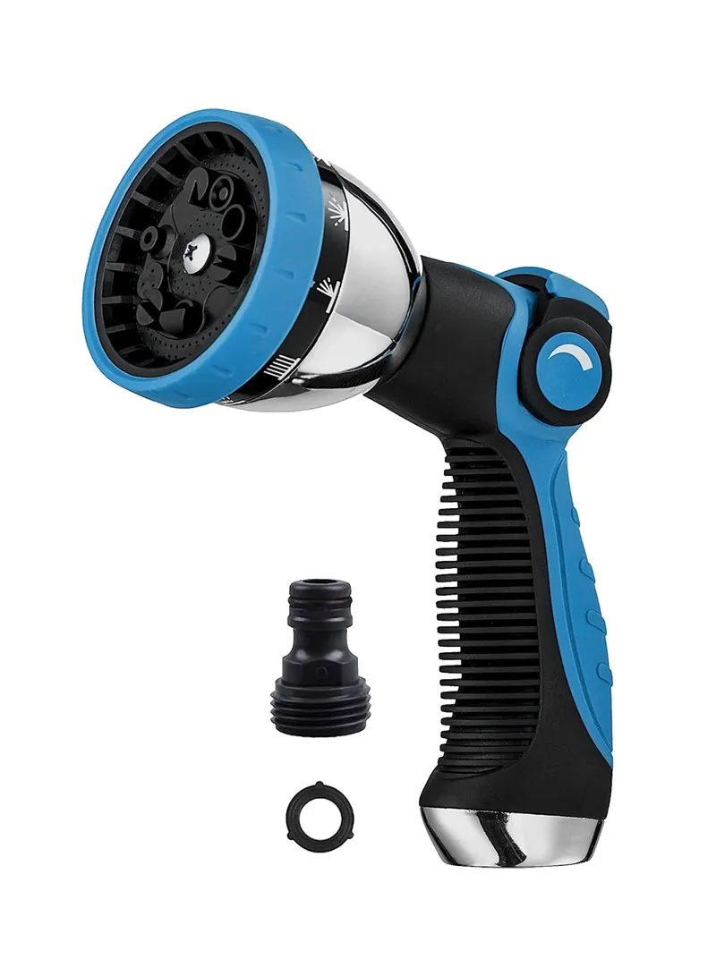 Metal Garden Hose Nozzle Sprayer 8 Spray Patterns- Thumb Control- On/Off Valve For Easy Water C — photo 3