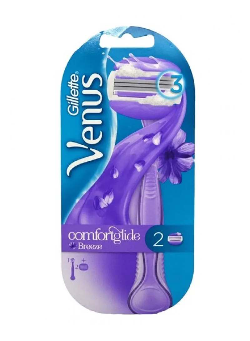 Venus Mix Comfort Glide Breeze Razor Handle With 3-Blade Refill