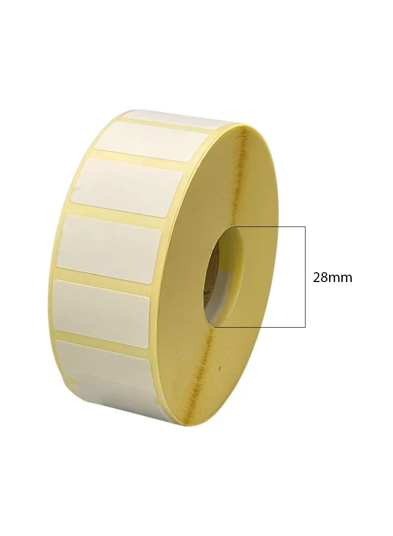 Plastic Core Thermal Label Roll White β photo 4