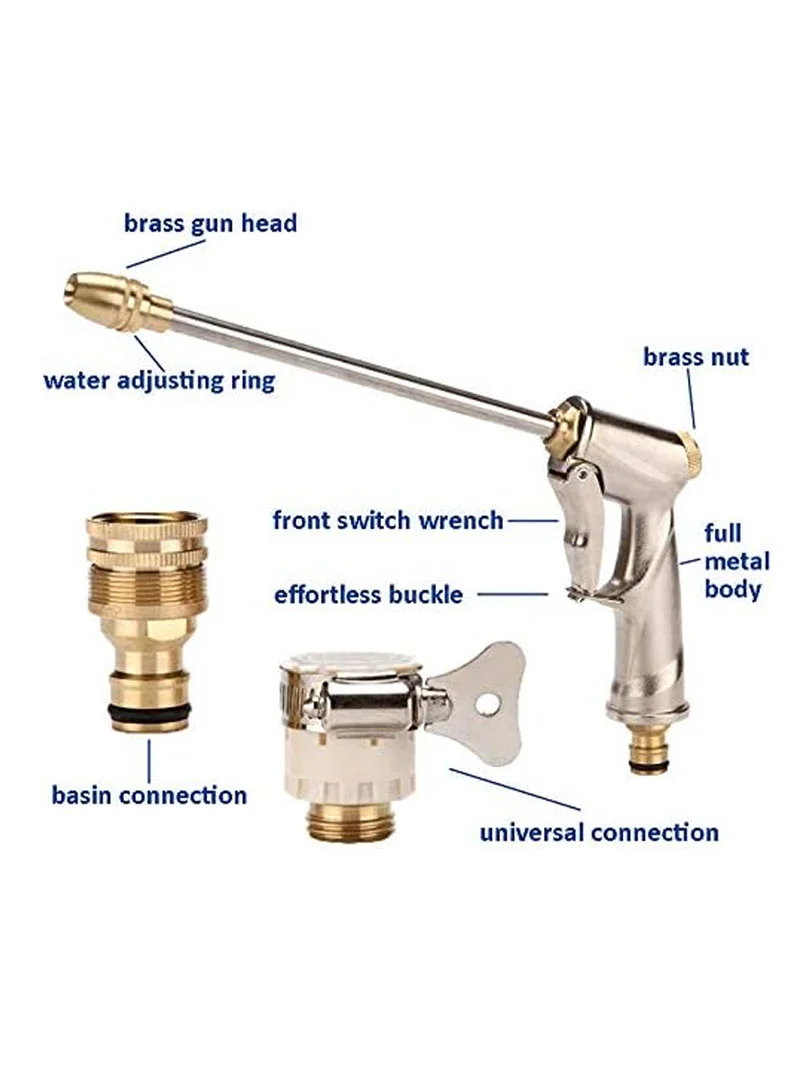 30m Latex Expandable Long Spray Hose With Solid Brass Fittings — photo 9