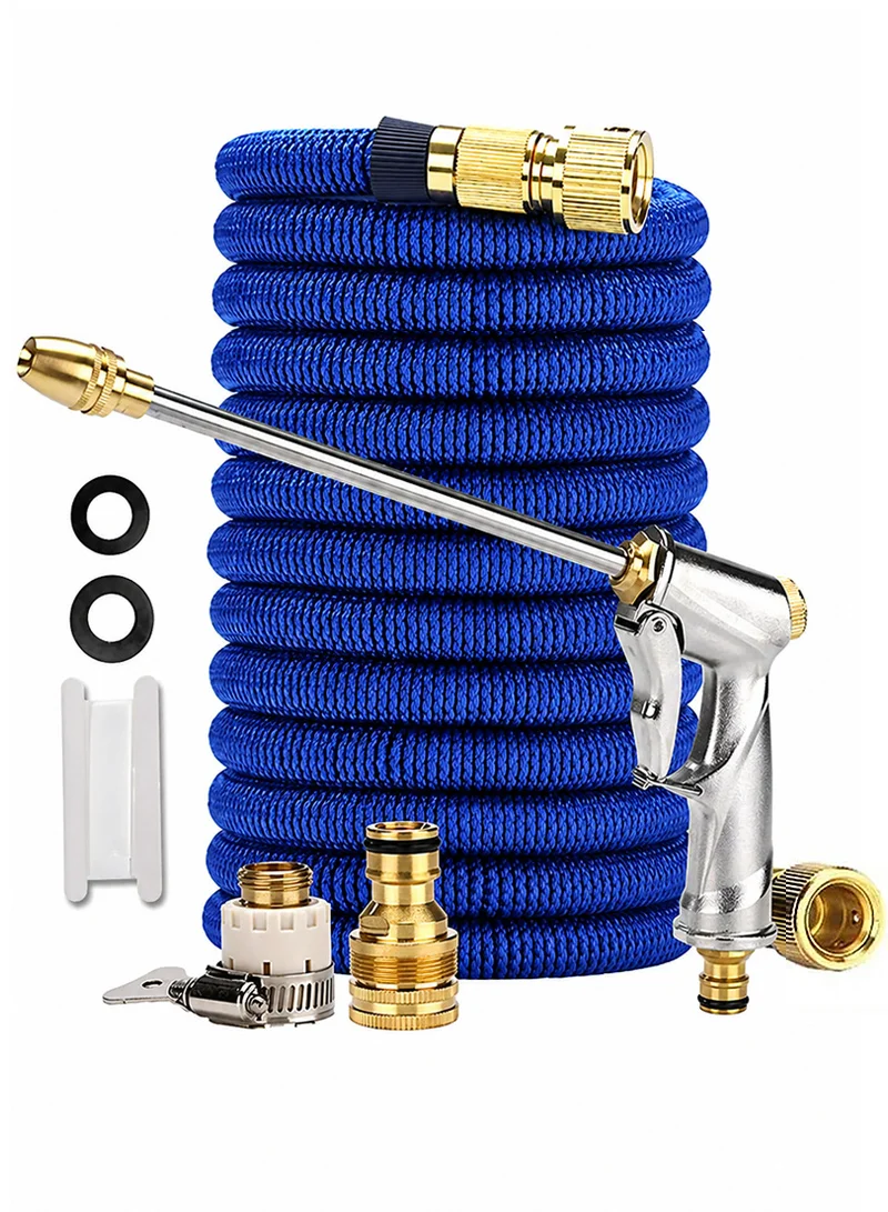 30m Latex Expandable Long Spray Hose With Solid Brass Fittings
