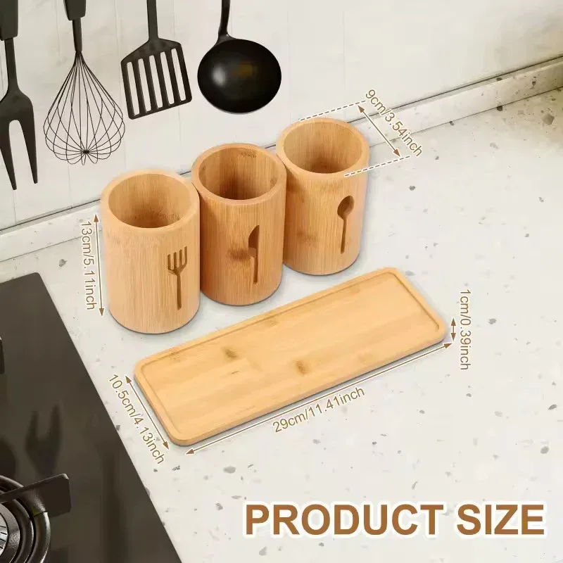 Bamboo Organiser Multi-Slot Utensil β photo 7