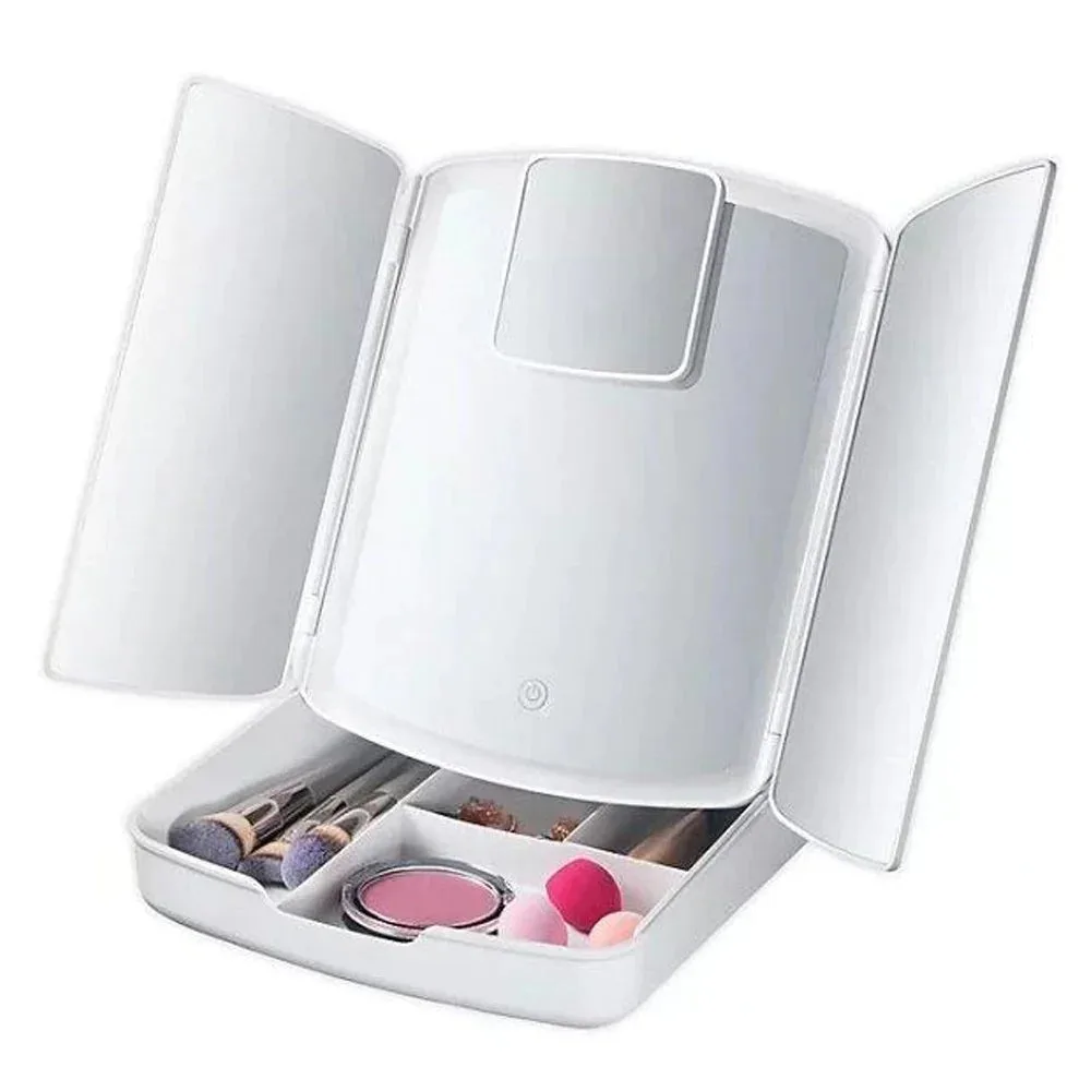 My Fold Away Vanity Mirror With Led & Makeup Storage — photo 5