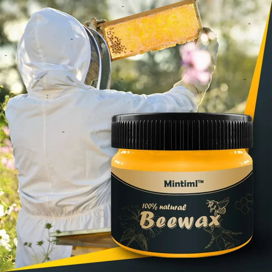 Floor Polishing Wood Care Beeswax Natural Polishing Wear-resistant Wax Detergent Sponge β photo 3