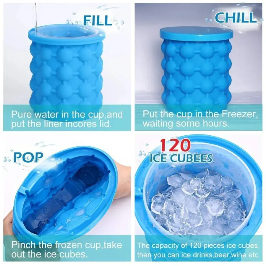 Wishbone Silicone Ice Maker Bucket Ice — photo 3