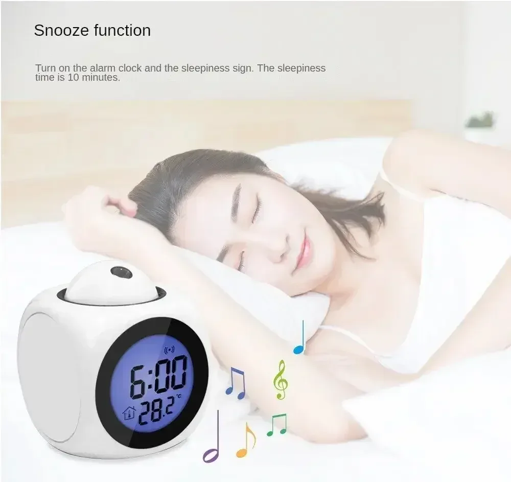 3-in-1 Projection Alarm Clock β photo 4