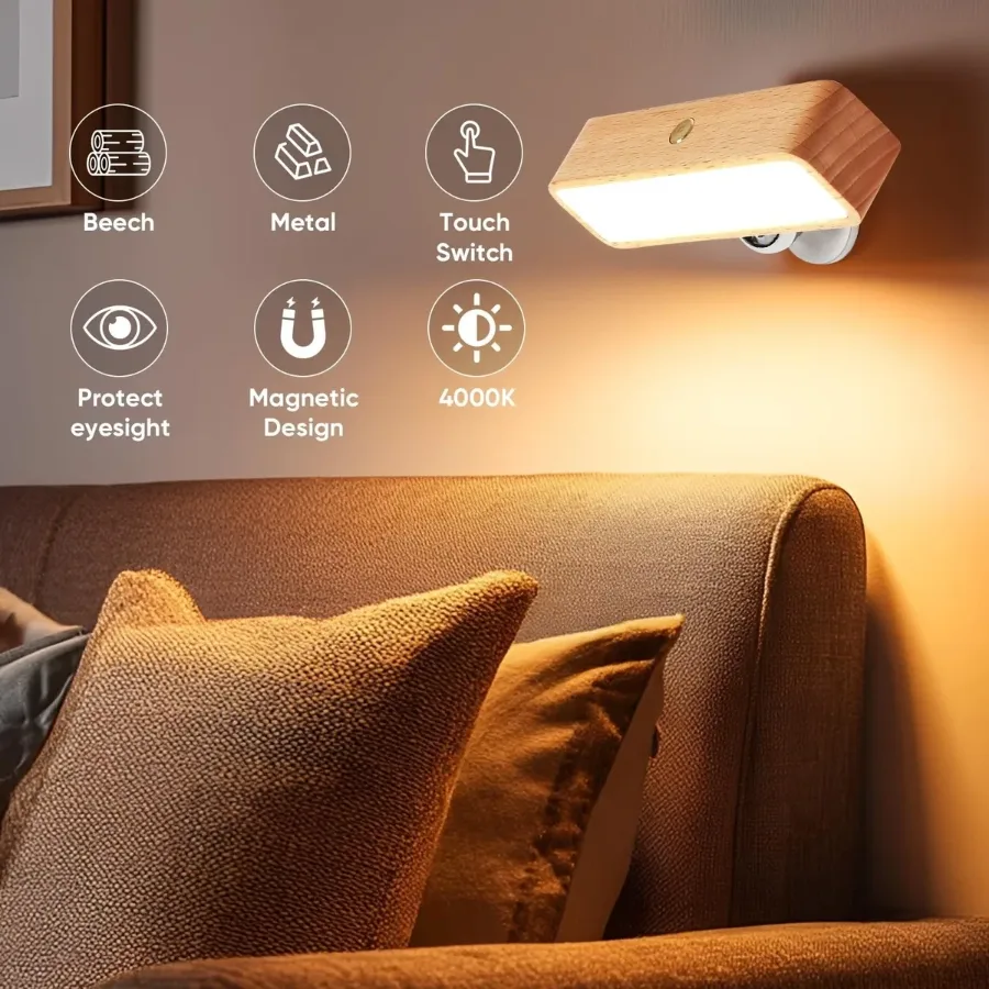 Rechargeable Intelligent Sensing Led Wall Lights β photo 3