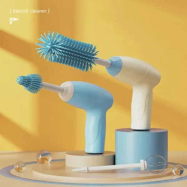 Electric Silicone Baby Bottle Cleaner Brush Set β photo 6
