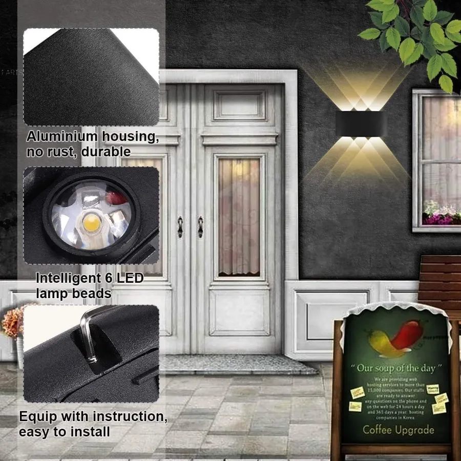 Modern LED Wall Lamp Up Down Wall Sconce β photo 3