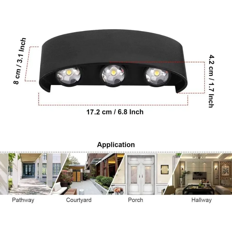 Modern LED Wall Lamp Up Down Wall Sconce β photo 7