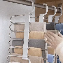 Multifunctional Wardrobe 5 Layers Pants Storage Rack Hangers Holders 5 In 1 β photo 2
