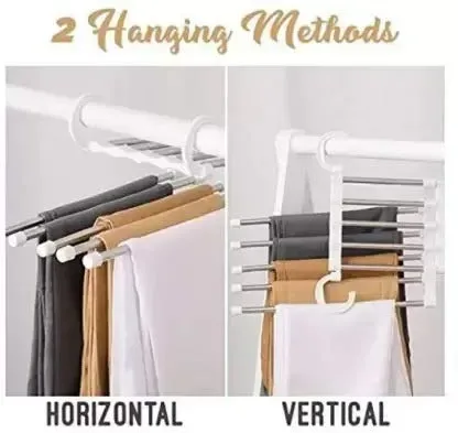 Multifunctional Wardrobe 5 Layers Pants Storage Rack Hangers Holders 5 In 1 β photo 4