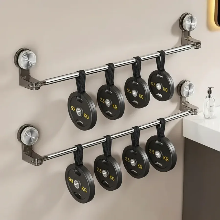 Rotating Retractable Suction Hook Bathroom Hanger Organiser — photo 6