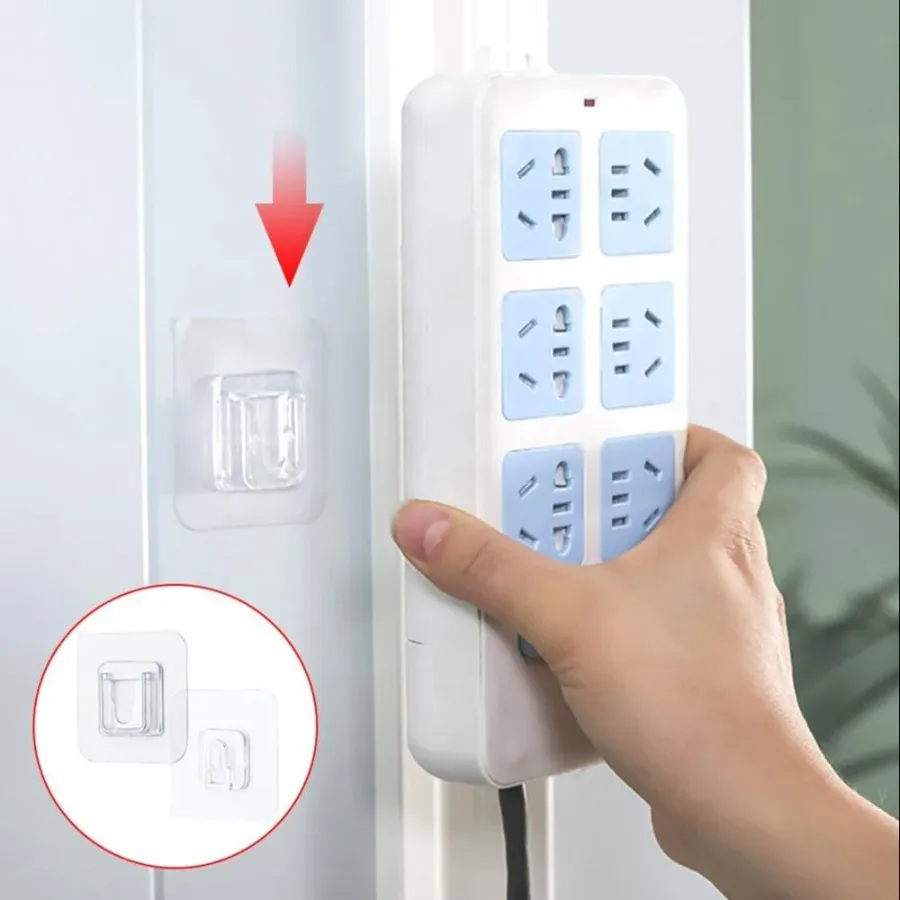Self Adhesive Hooks Tape (10 Pairs)