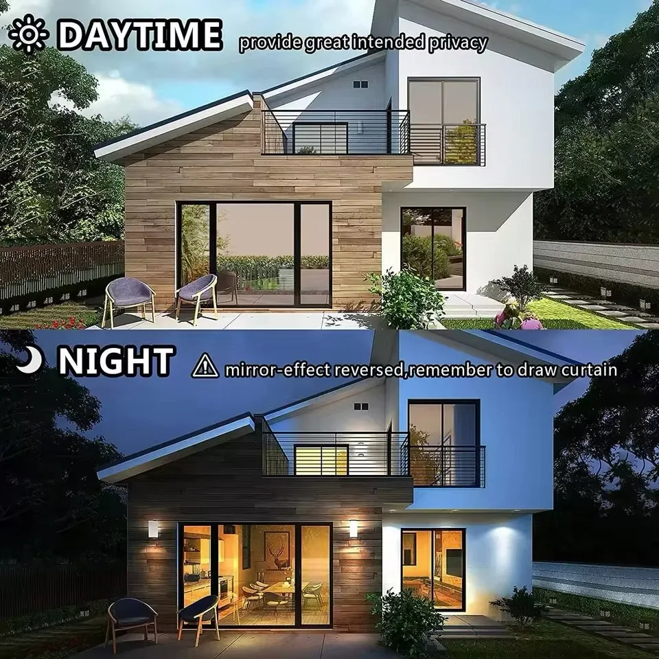 Privacy Window Film Glass Roll Film Sunscreen Glass Sticker Self Adhesive Heat Control 90x100cm β photo 5