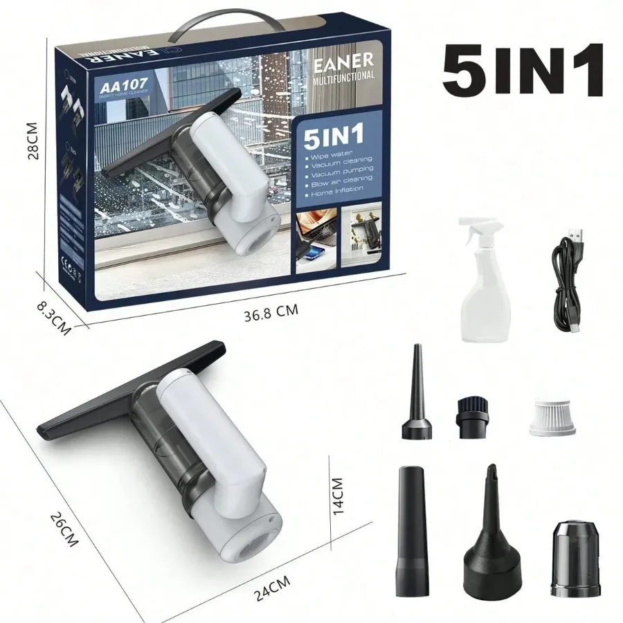 5 in 1 Cordless Window Vacuum Cleaner Set 2000mAh β photo 8