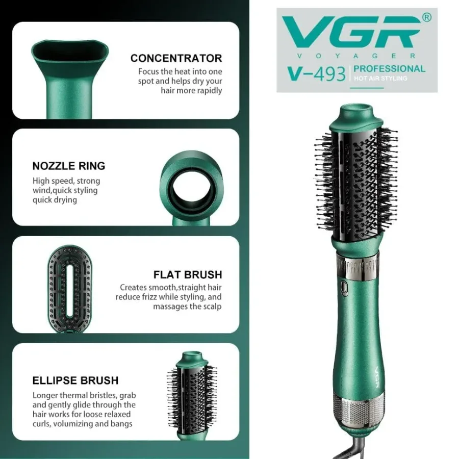 VGR V493 (4 In 1 ) Hot Air Styler For Women — photo 2