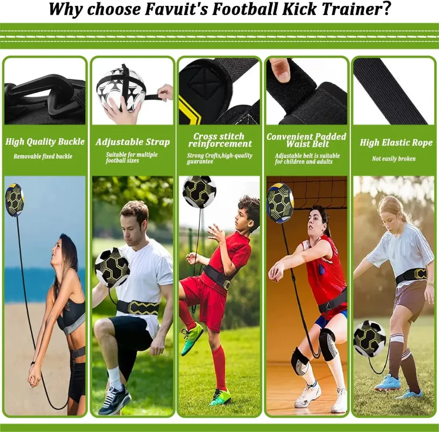 Football Kick Trainer Soccer Training Waist Belt Adjustable β photo 8
