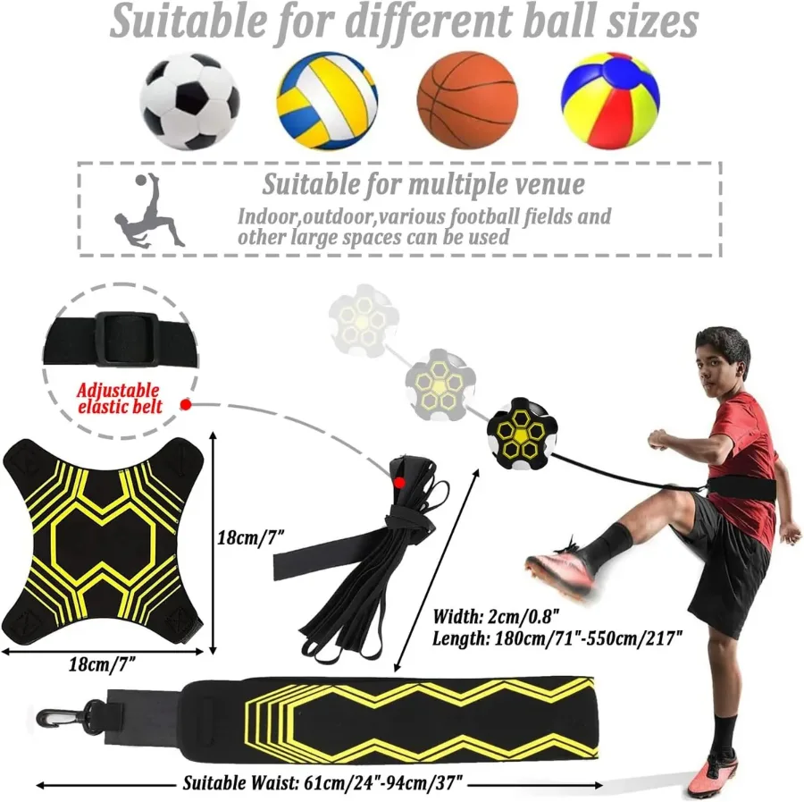 Football Kick Trainer Soccer Training Waist Belt Adjustable β photo 9