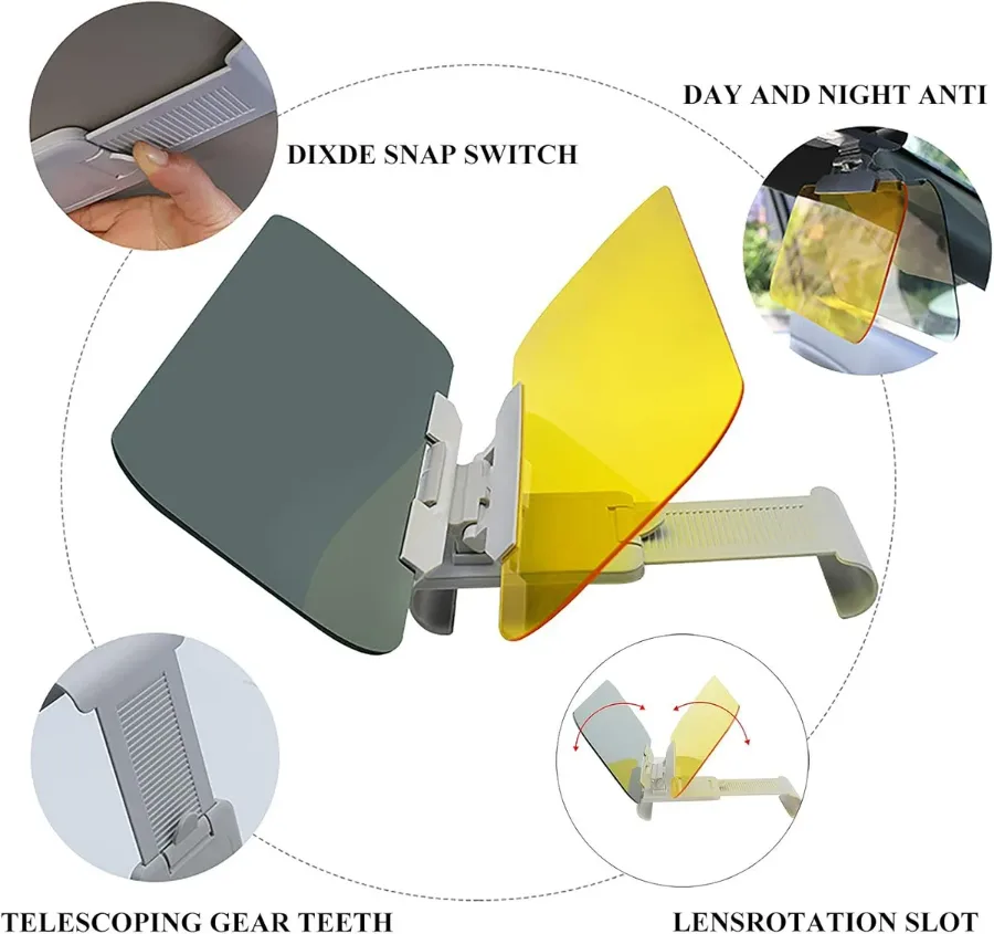 Car Sun Visor High Definition Windshield Sun Snow Anti Glare UV Filter — photo 5