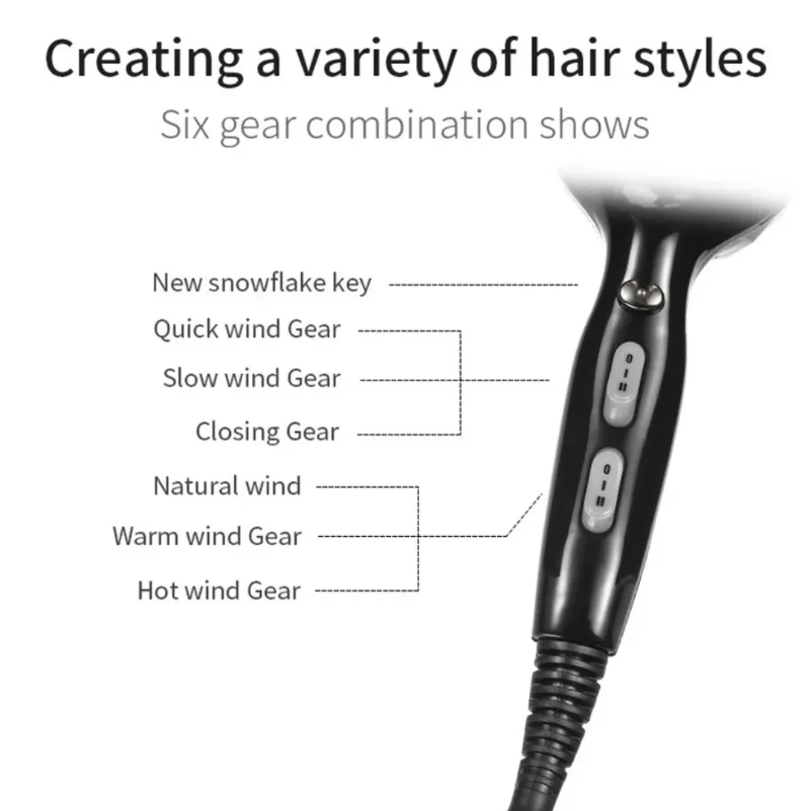 VGR V413 Professional Hair Dryer | 2200W High Power β photo 6