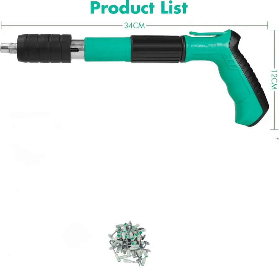 Nail Gun with Round Nail with Gloves Keys for Glasses Ear Plugs β photo 5