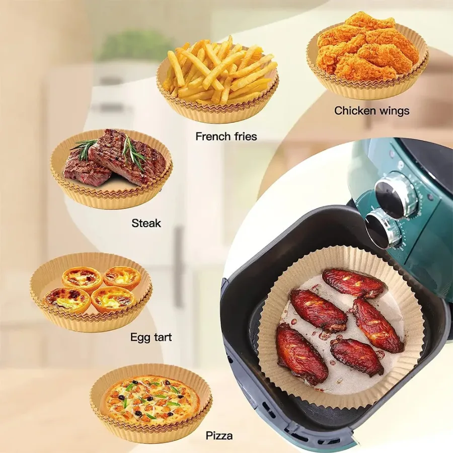 Air Fryer Liners Disposable Paper 50 Pcs — photo 2