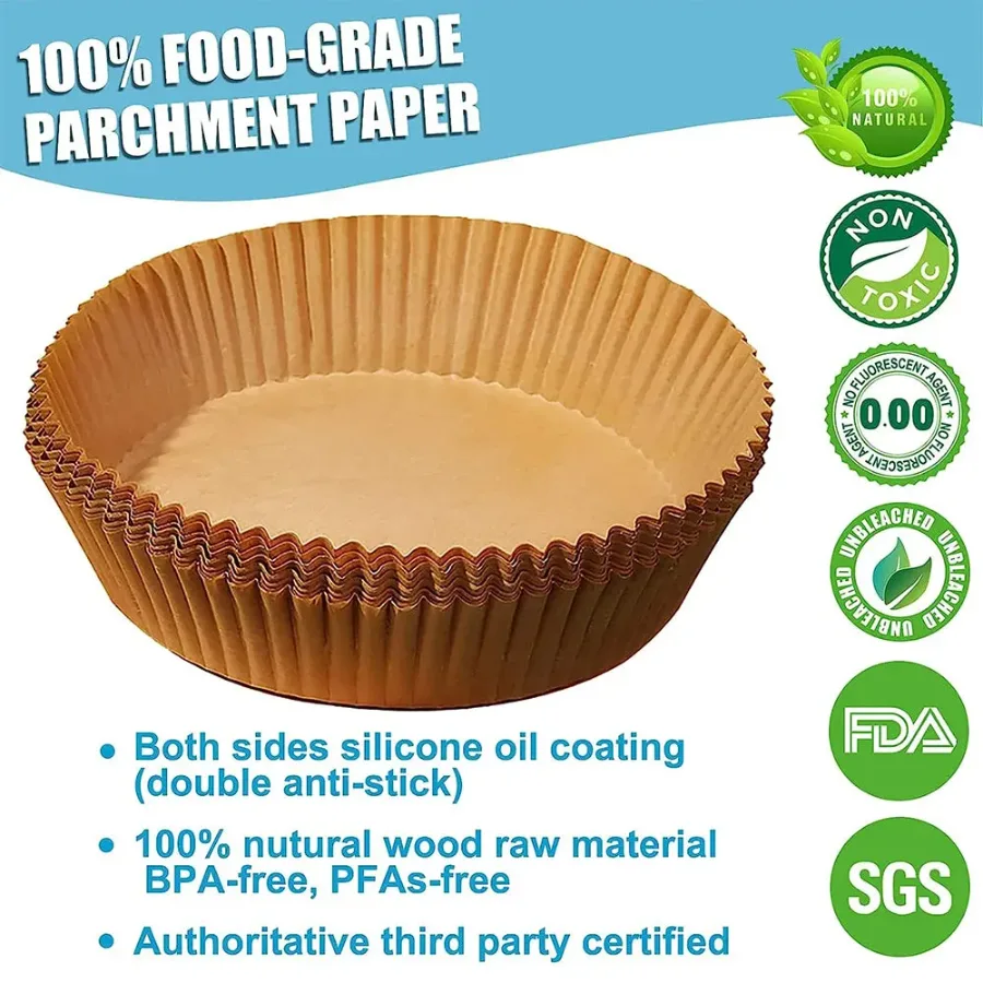 Air Fryer Liners Disposable Paper 50 Pcs — photo 3
