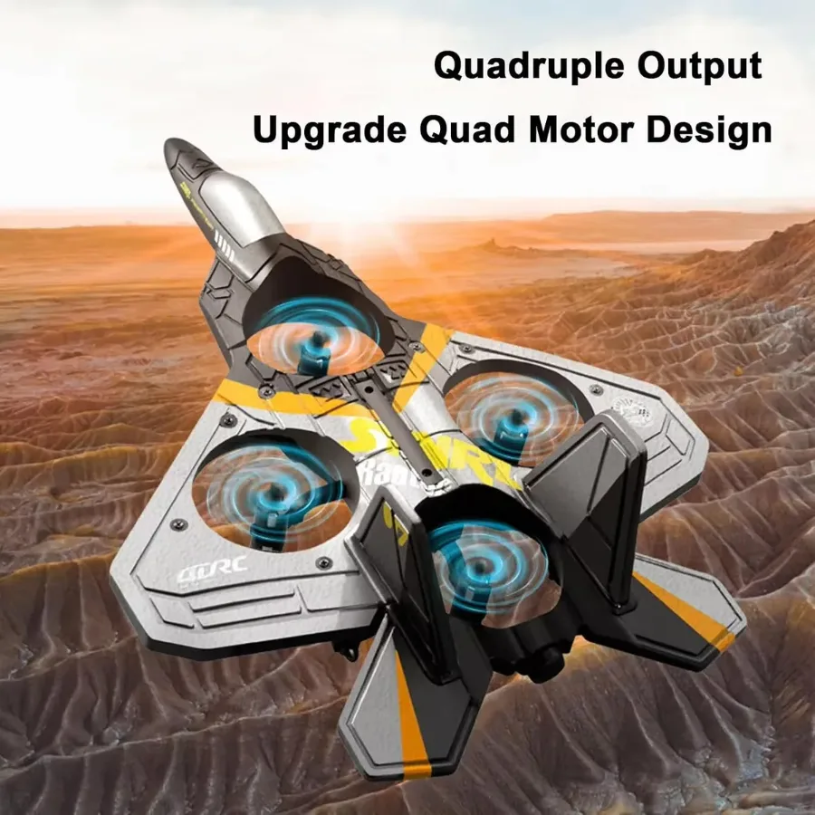 4XRC Jet Fighter Stunt RC Plane, Airplane 360Β° Drop-Resistant