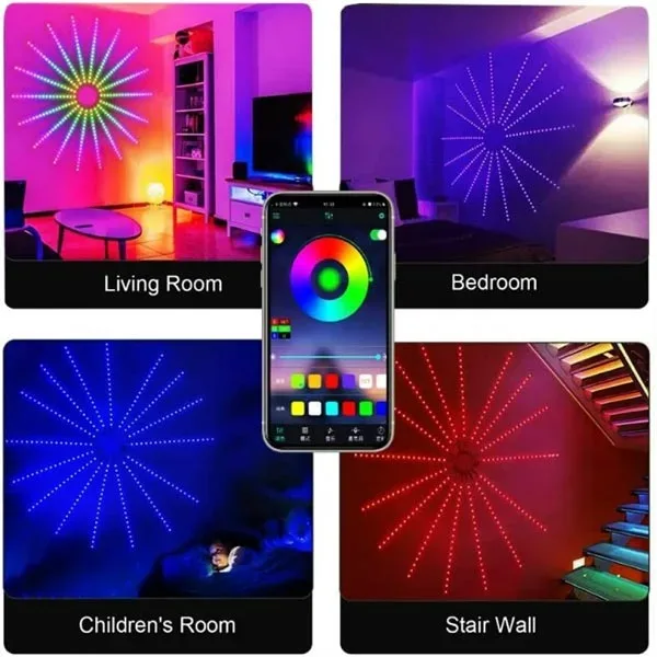 LED Fire Work Strip Lights App And Remote Control — photo 2