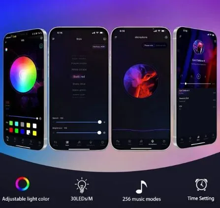 LED Fire Work Strip Lights App And Remote Control — photo 3