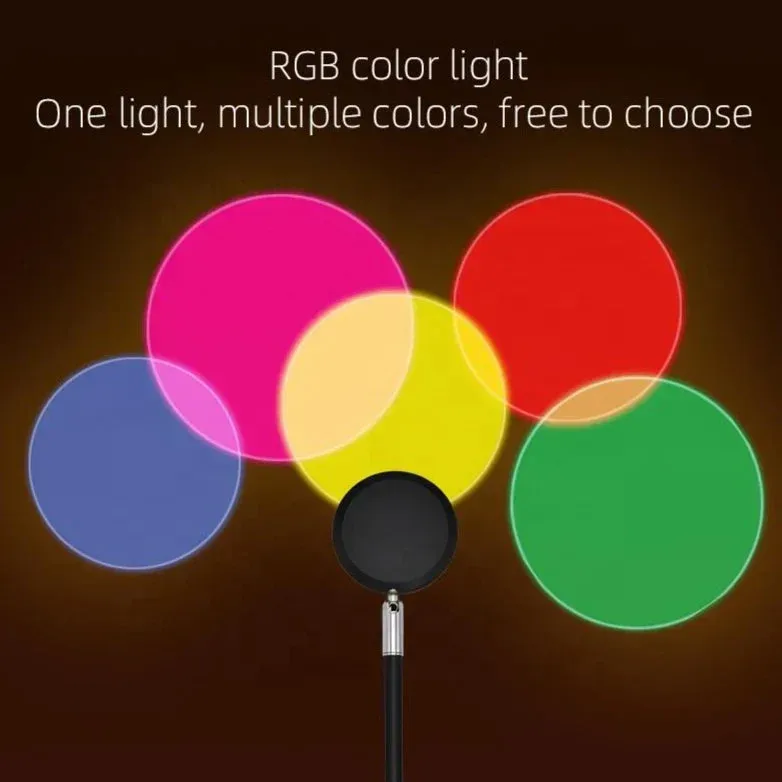 Rgb Sunset Lamp With Remote Control — photo 2