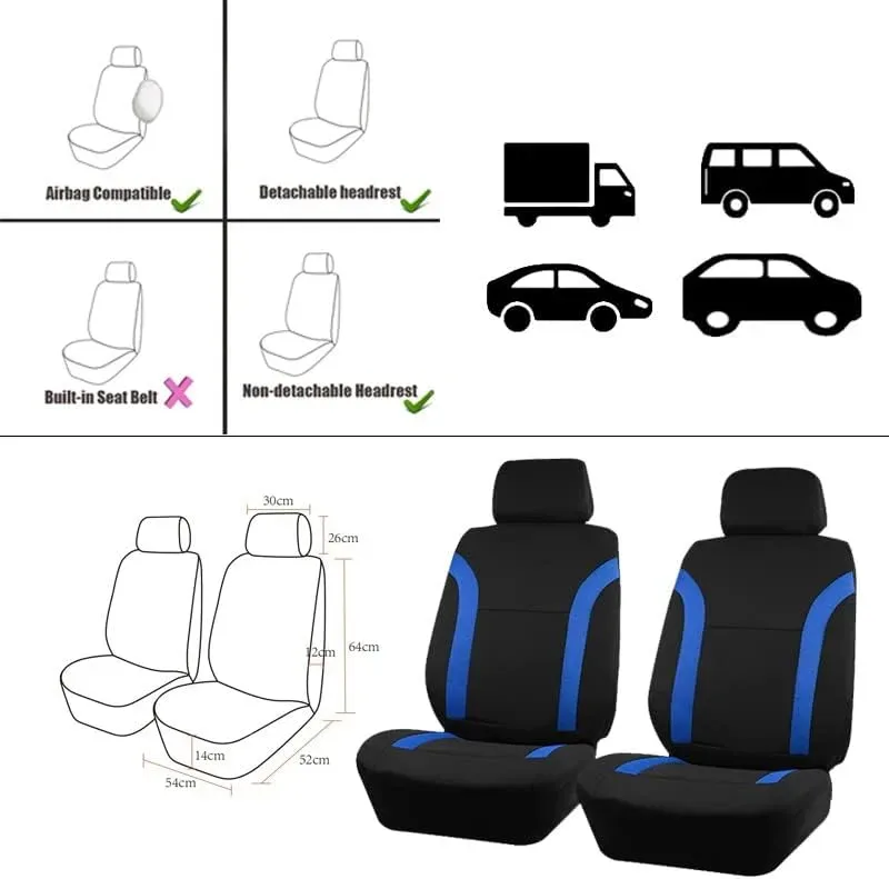 Car Seat and Headrest Covers Carnaby Blue — photo 3