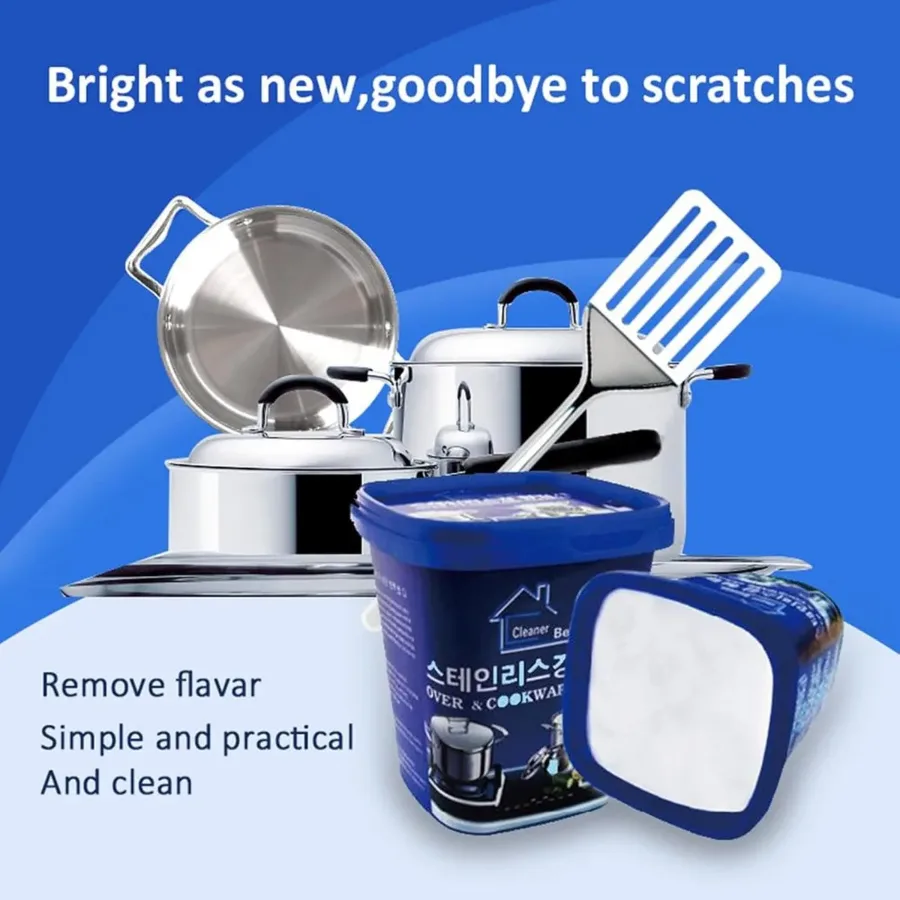 Stainless Steel Cleaning Paste 500g, Powerful Cookware Rust Removal Cleaning Paste — photo 2
