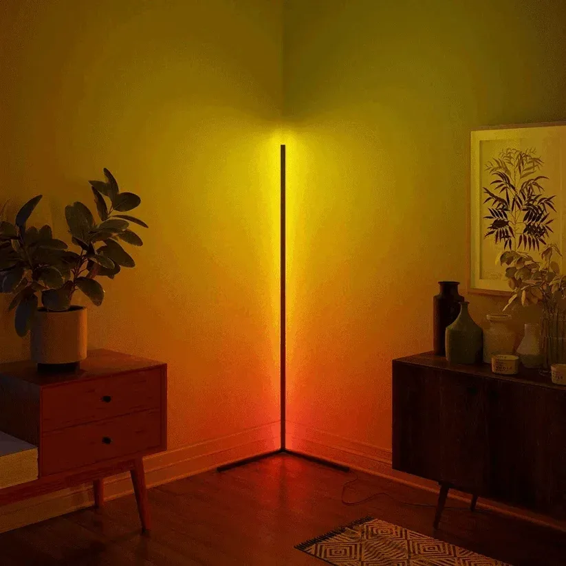 Smart RGB LED Corner Lamp Remote & Phone App Control — photo 2