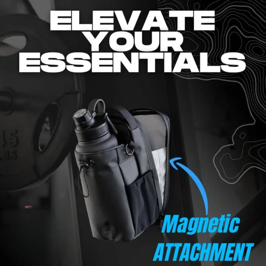 Magnetic Gym Bag With Water Bottle Holder — photo 2