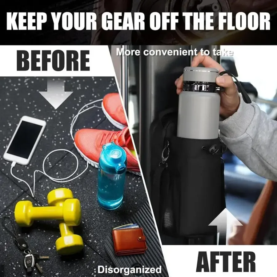 Magnetic Gym Bag With Water Bottle Holder — photo 3