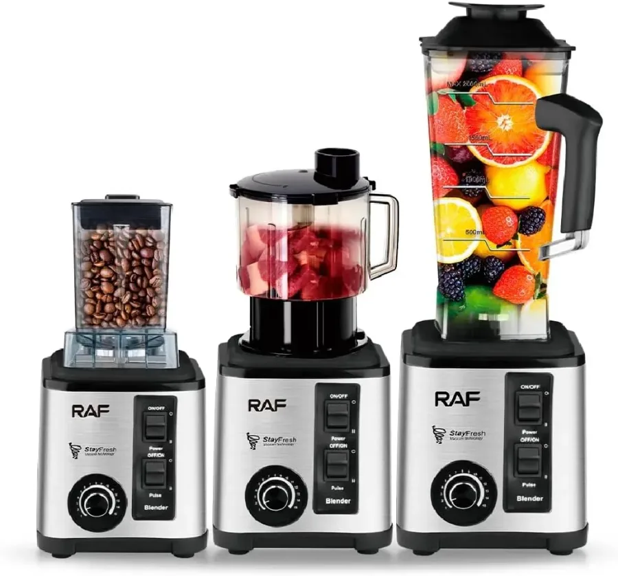 RAF 2600W Electric Blender + Chopper 3-in-1 — photo 2